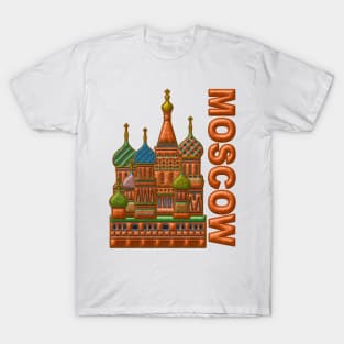 St. Basil's Cathedral, Kremlin, Moscow, Russia, T-Shirt